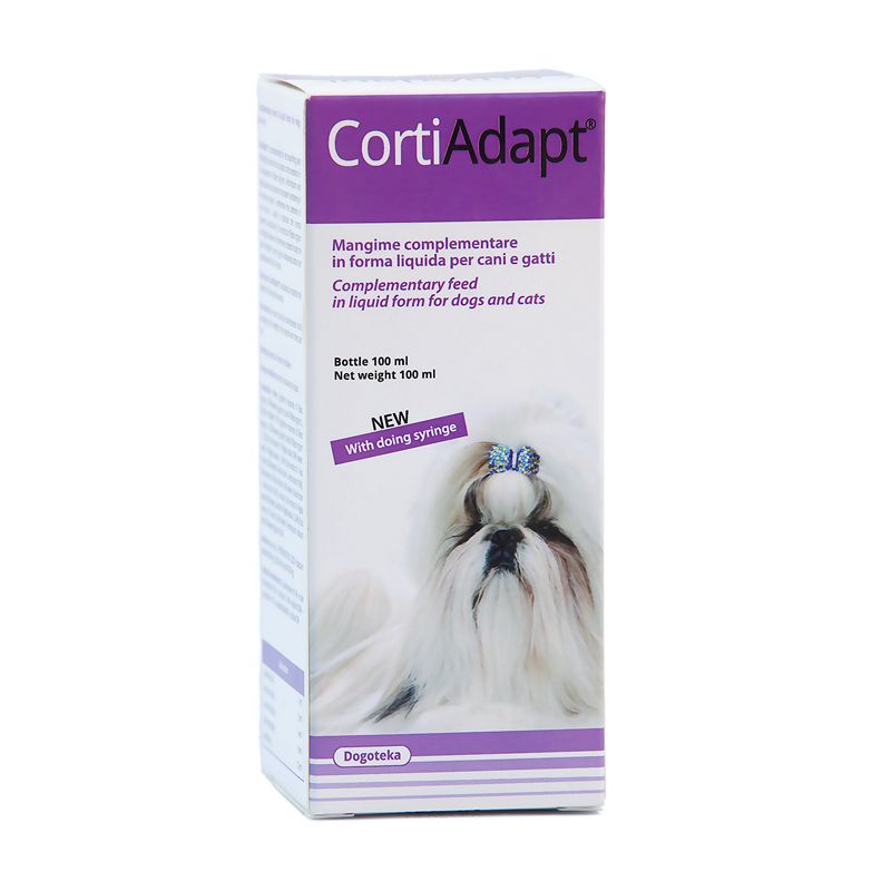 Doplněk stravy CortiAdapt pro psy a kočky na alergie, záněty očí a uší a drbání